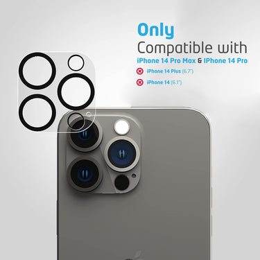 iPhone 14 Pro Compatible Camera Protector Tempered Glass